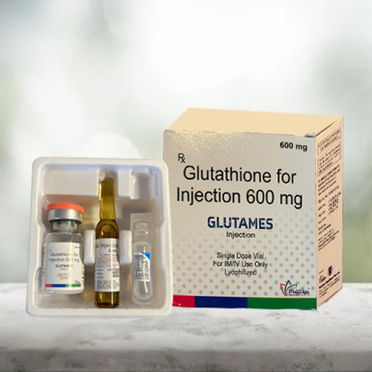 Glutathione 600mg and 1200mg plus Vitamin C 5ml for injection single dose GluTames
