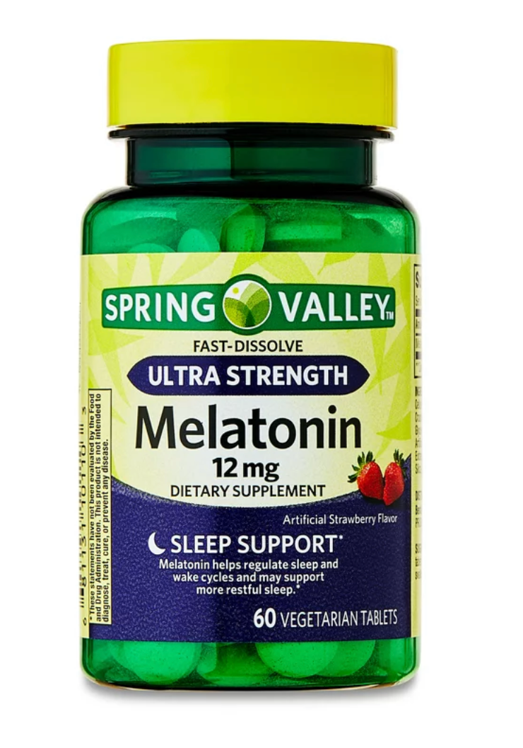 Melatonin Spring Valley - Strawberry American Quality tablets