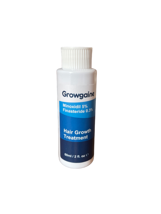 Finasteride 0.3% Minoxidil 5% Growgaine 60 ml pipettes included