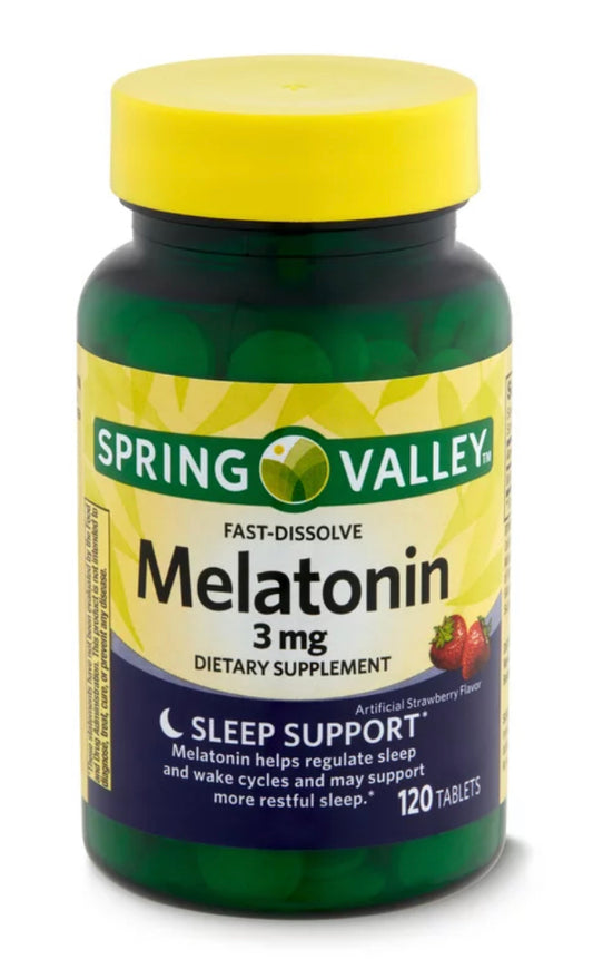 Melatonin Spring Valley - Strawberry American Quality tablets