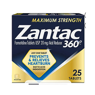 Zantac 360 Maximum Strength, Heartburn Prevention and Relief Tablets