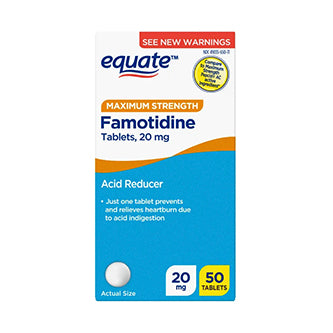 Famotidine Equate Maximum Strength Tablets, 20 mg, Acid Reducer
