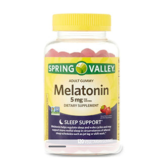 Spring Valley Vegetarian Melatonin Gummies, 5-12 mg