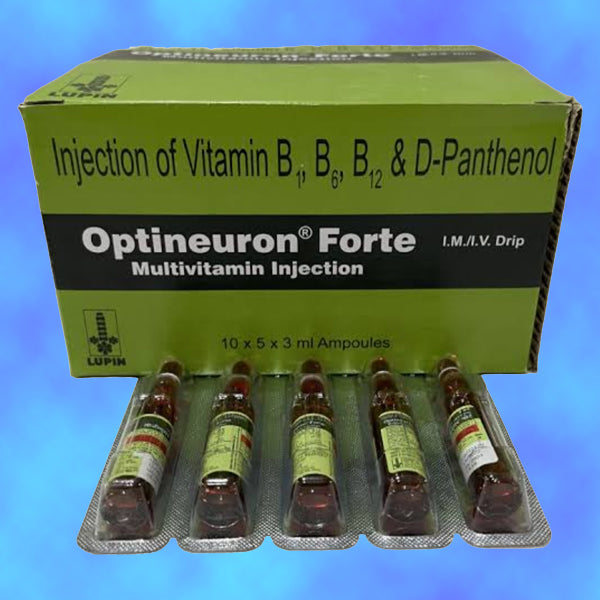 Vitamin B1, B6, B12 & D-Panthenol B Complex - 5 vials of 3 ml each