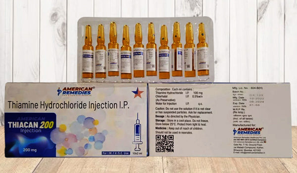 Tim 100 Inj Thiamine Injection IP 100mg - American Remedies – Prevention4Health