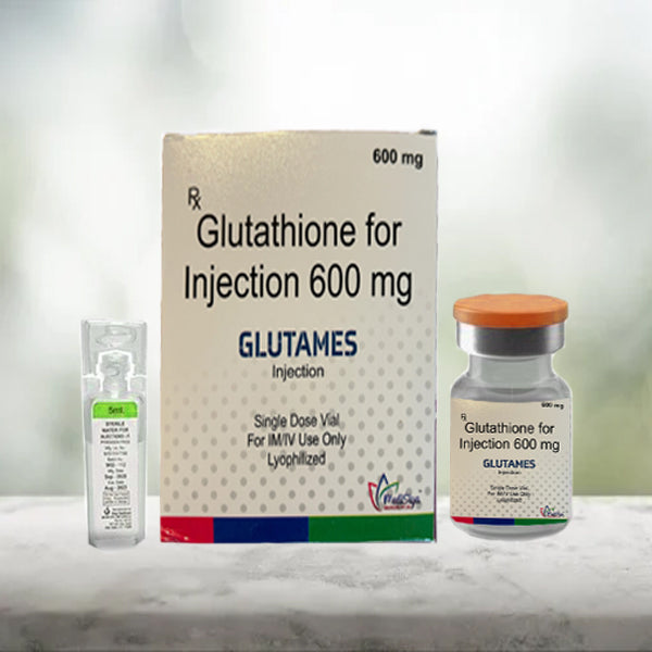 Glutathione 600mg plus Vitamin C 5ml for injection single dose GluTames