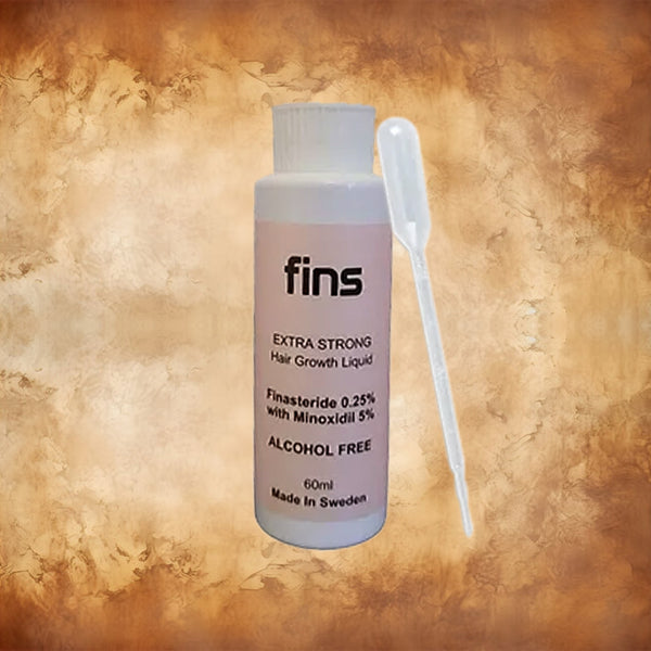 Finasteride 0.25% Minoxidil 5% Growgaine 60 ml pipettes included ALCOHOL FREE