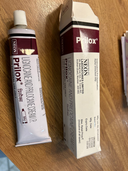 Local anaesthetic Lignocaine and Prilocaine cream I.P