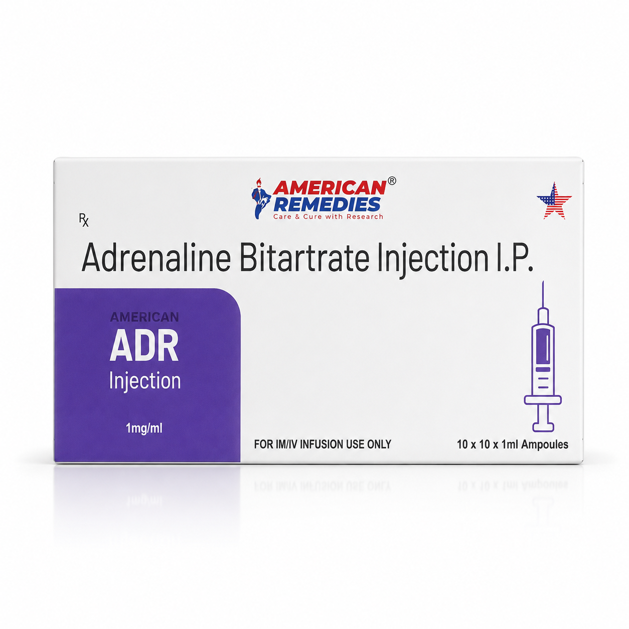 Adrenaline Bitartrate Injection I.P. 1mg/ml | American Remedies