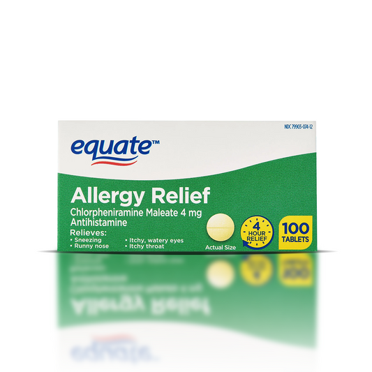 Chlorphenamine – allergy relief 4 mg (100 tablets)
