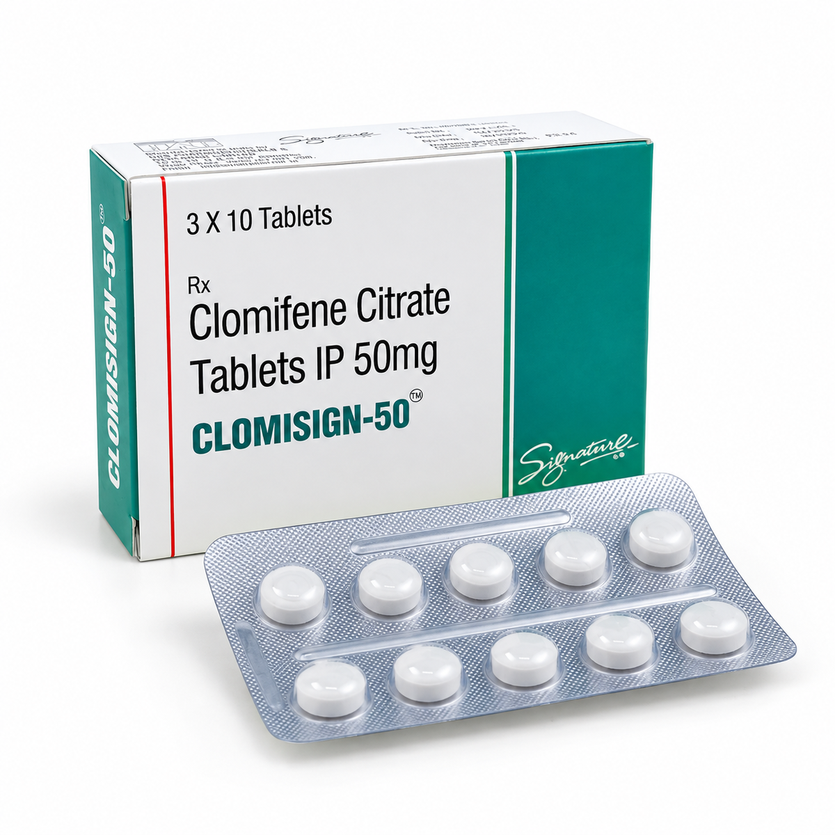 Clomisign 50 – Clomiphene Citrate Tablets IP 50mg
