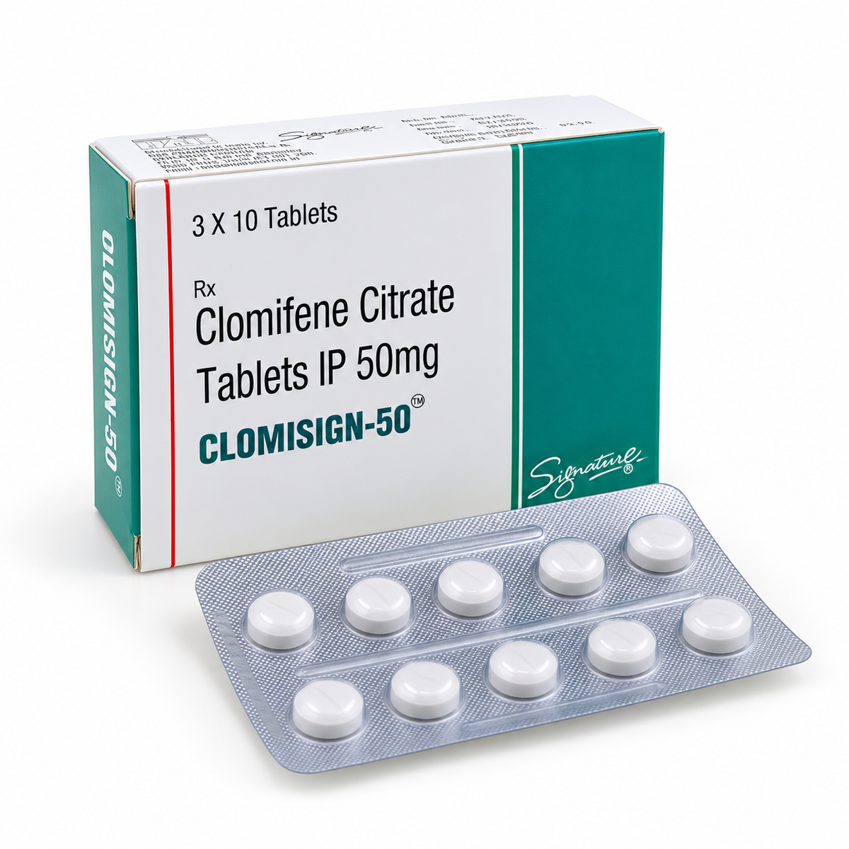 Clomisign 50 – Clomiphene Citrate Tablets IP 50mg