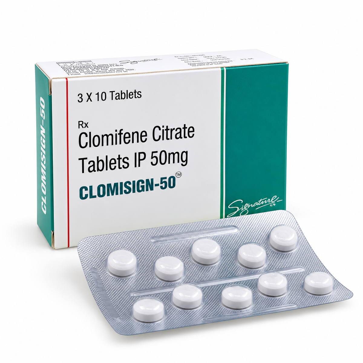 Clomisign 50 – Clomiphene Citrate Tablets IP 50mg