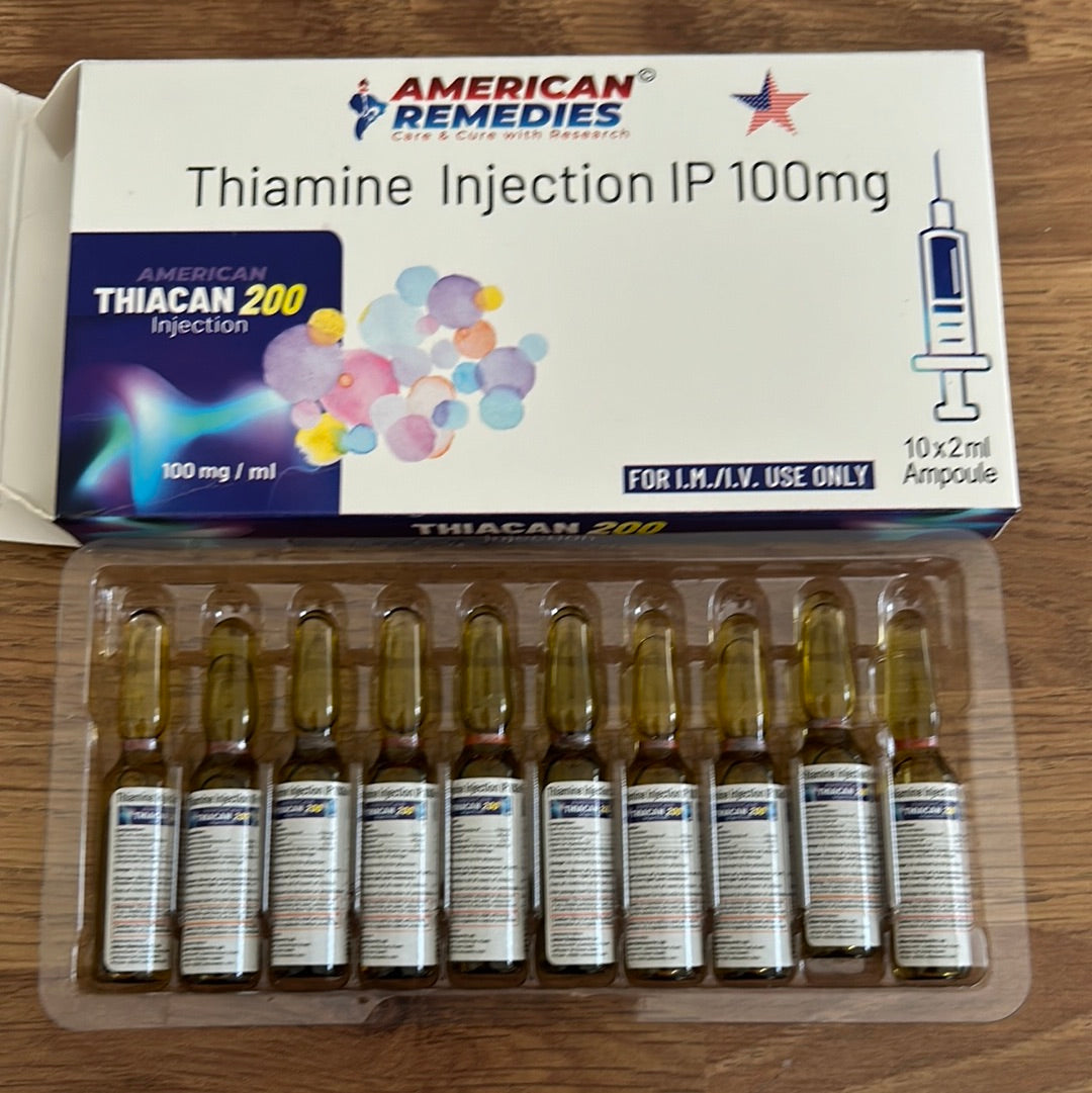 Tim 100 Inj Thiamine Injection IP 100mg - American Remedies – Prevention4Health