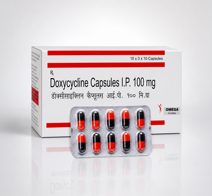 Doxycycline Capsules I.P. 100mg | Omega Pharma