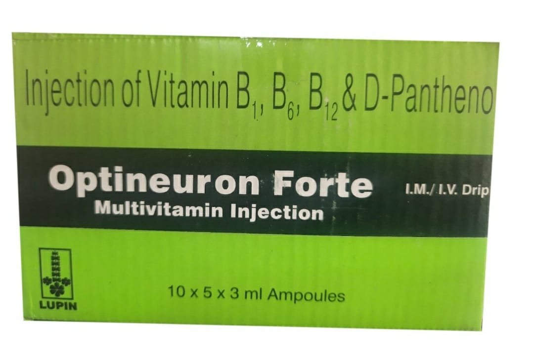 Vitamin B1, B6, B12 & DPanthenol 5 vials of 3 ml each
