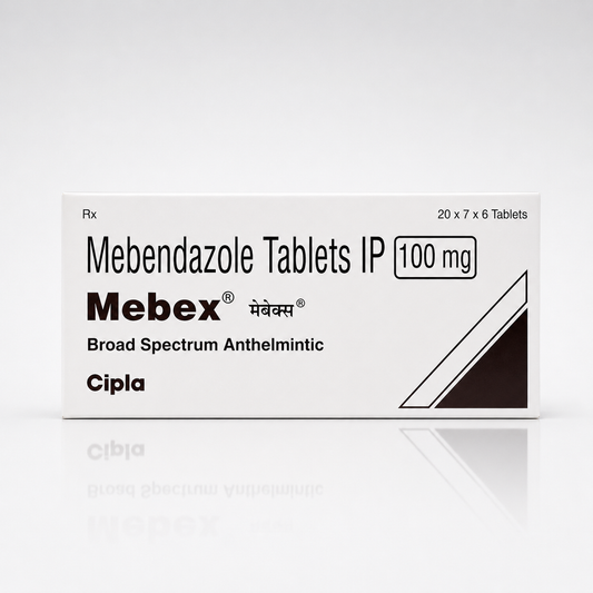 Mebex Mebendazole Tablets IP 100mg