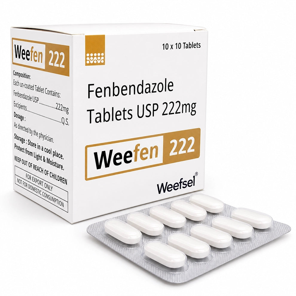 Fenbendazole Tablets USP 222mg and 444mg | Weefen 100 tablets