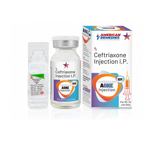 AONE Ceftriaxone Injection I.P. | 1GM Vial