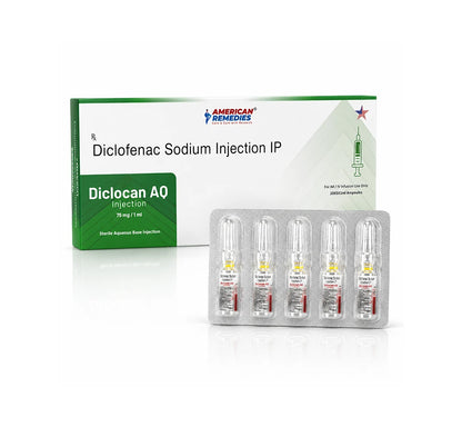 Diclocan AQ Injection | Diclofenac Sodium Injection IP | 75mg/1ml