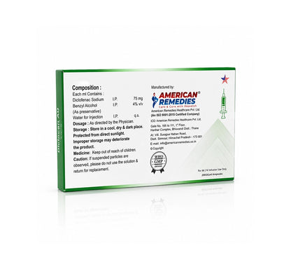 Diclocan AQ Injection | Diclofenac Sodium Injection IP | 75mg/1ml