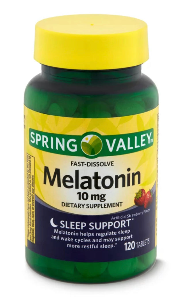 Melatonin Spring Valley - Strawberry American Quality tablets