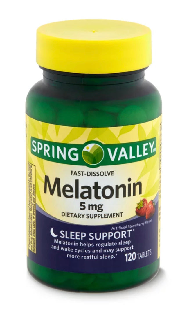 Melatonin Spring Valley - Strawberry American Quality tablets