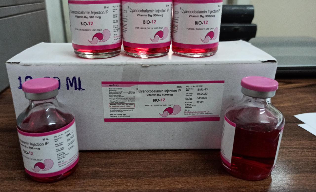 Buy Injectable B12 B12 injectable only IV, IM 30ml – Prevention4Health