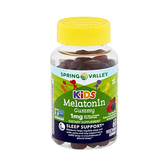 Spring Valley Zero Sugar Kids Melatonin Gummies Dietary Supplement, 1 mg