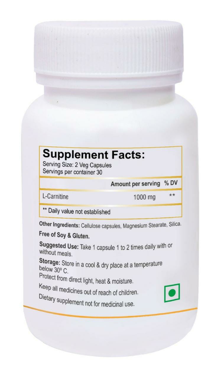 L-Carnitine 1000mg 60 capsules