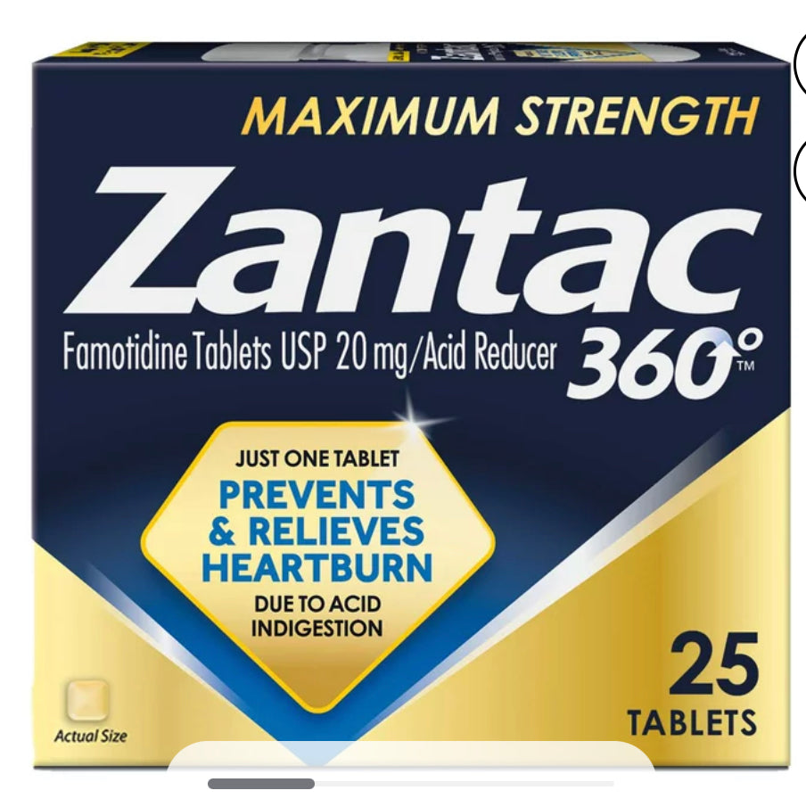 Zantac 360 Maximum Strength, Heartburn Prevention and Relief Tablets