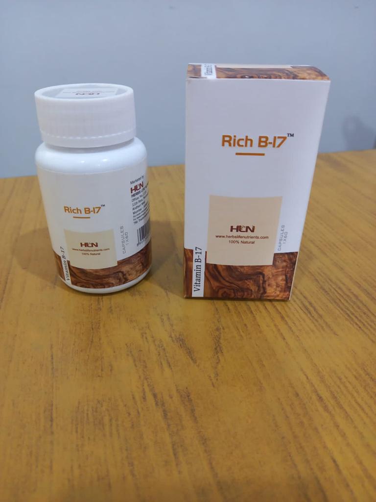 RICH Vitamin B17 350mg 60 capsules - The cheapest in the market