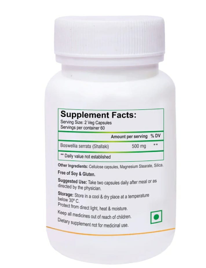 Boswellia 500mg 60 capsules