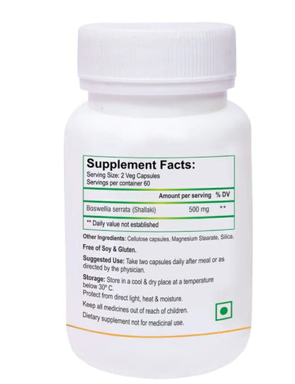 Boswellia 500mg 60 capsules